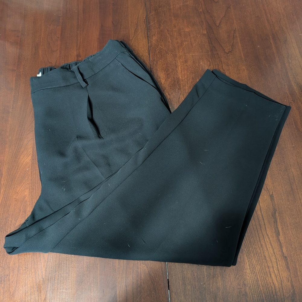 3/$30 Loft Ankle Crop PETITE Elastic Pants - Picture 2 of 8